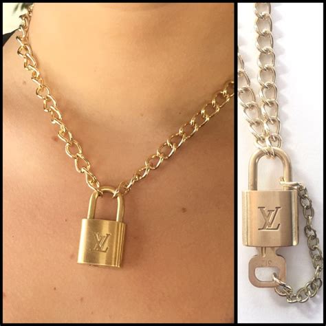 louis vuitton lock it necklace|louis vuitton lock necklace price.